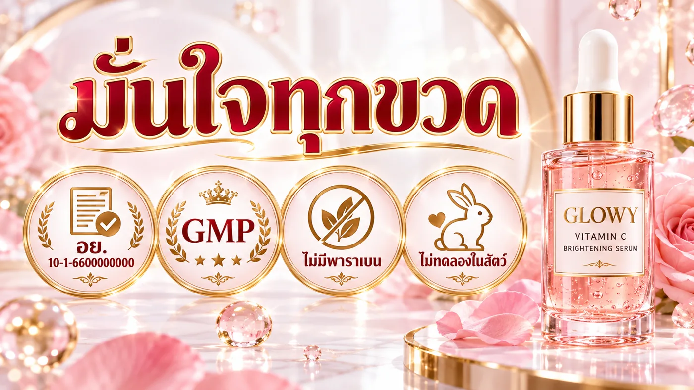 มาตรฐาน อย. GMP ไม่มีพาราเบน ไม่ทดลองในสัตว์